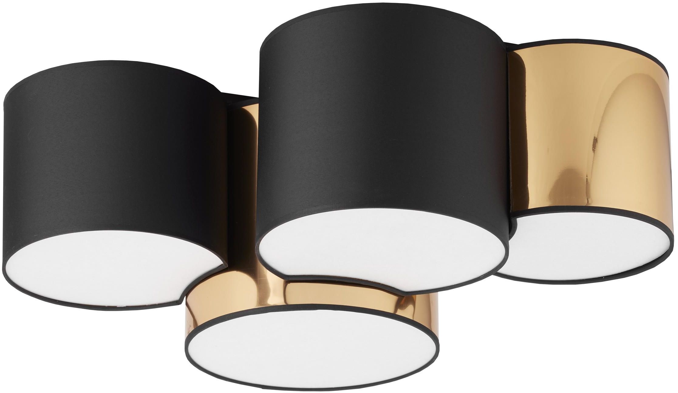 TK Lighting Mona plafon 4x15 W negru 3446