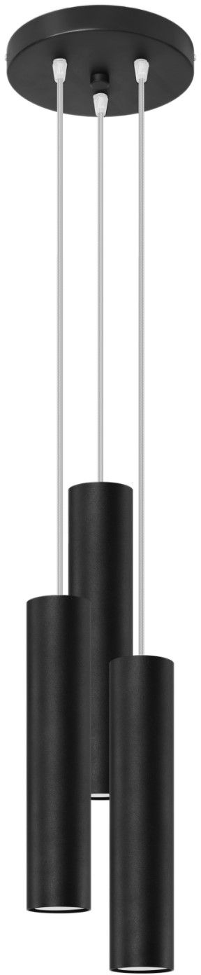 Sollux Lighting Lagos lampă suspendată 3x40 W negru SL.1079