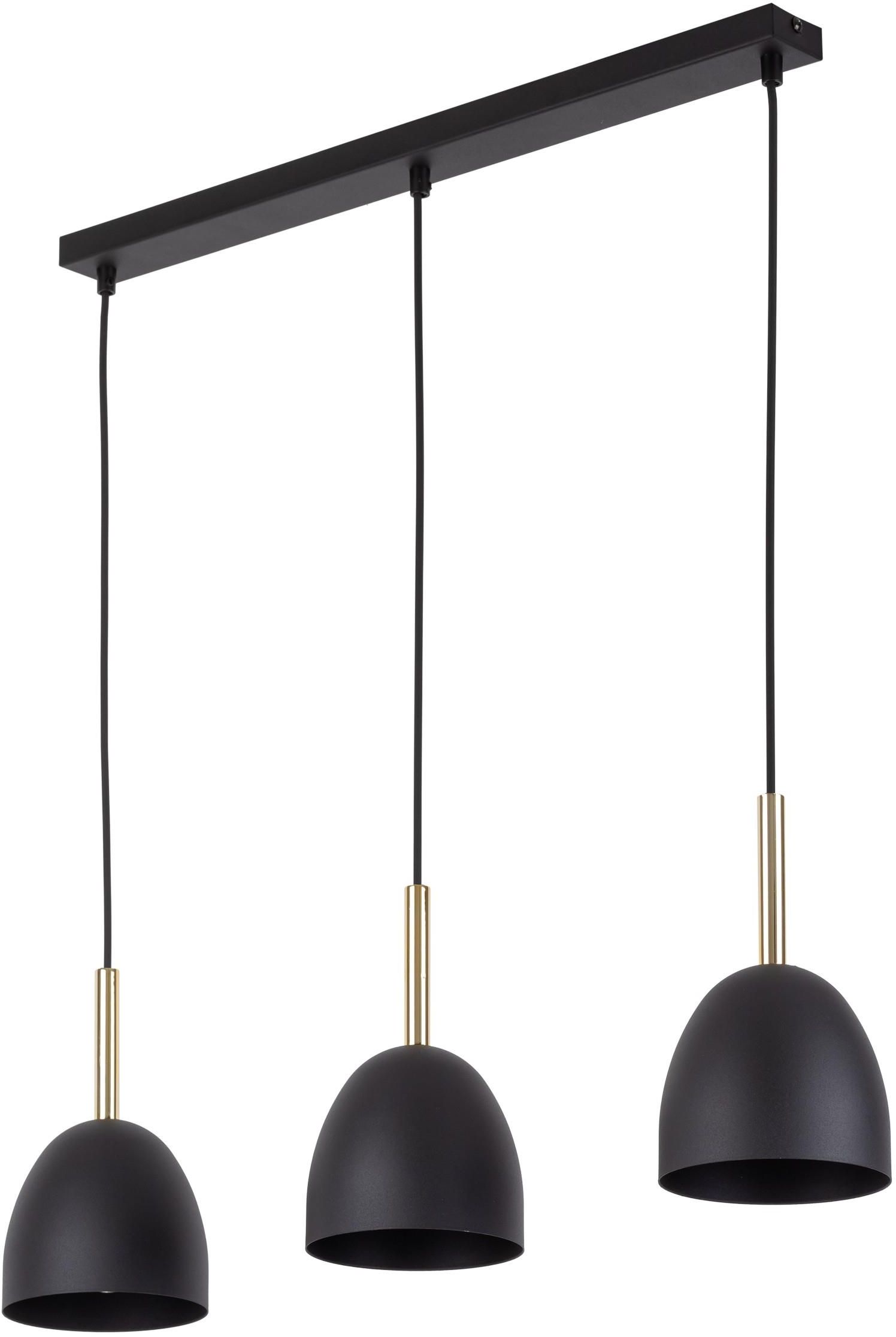 TK Lighting Nord lampă suspendată 3x15 W negru 4871