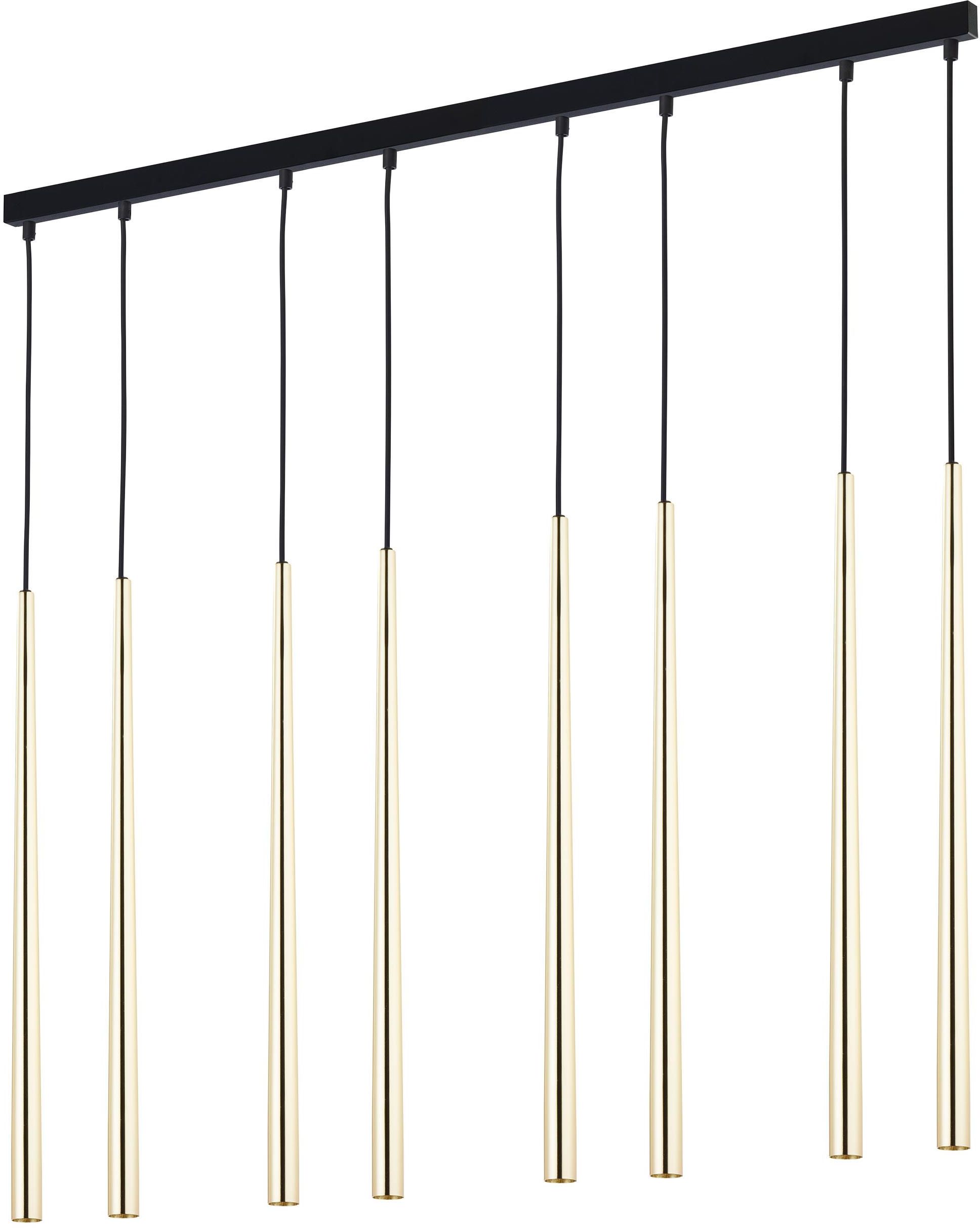 TK Lighting Piano lampă suspendată x6 W negru-auriu 6423