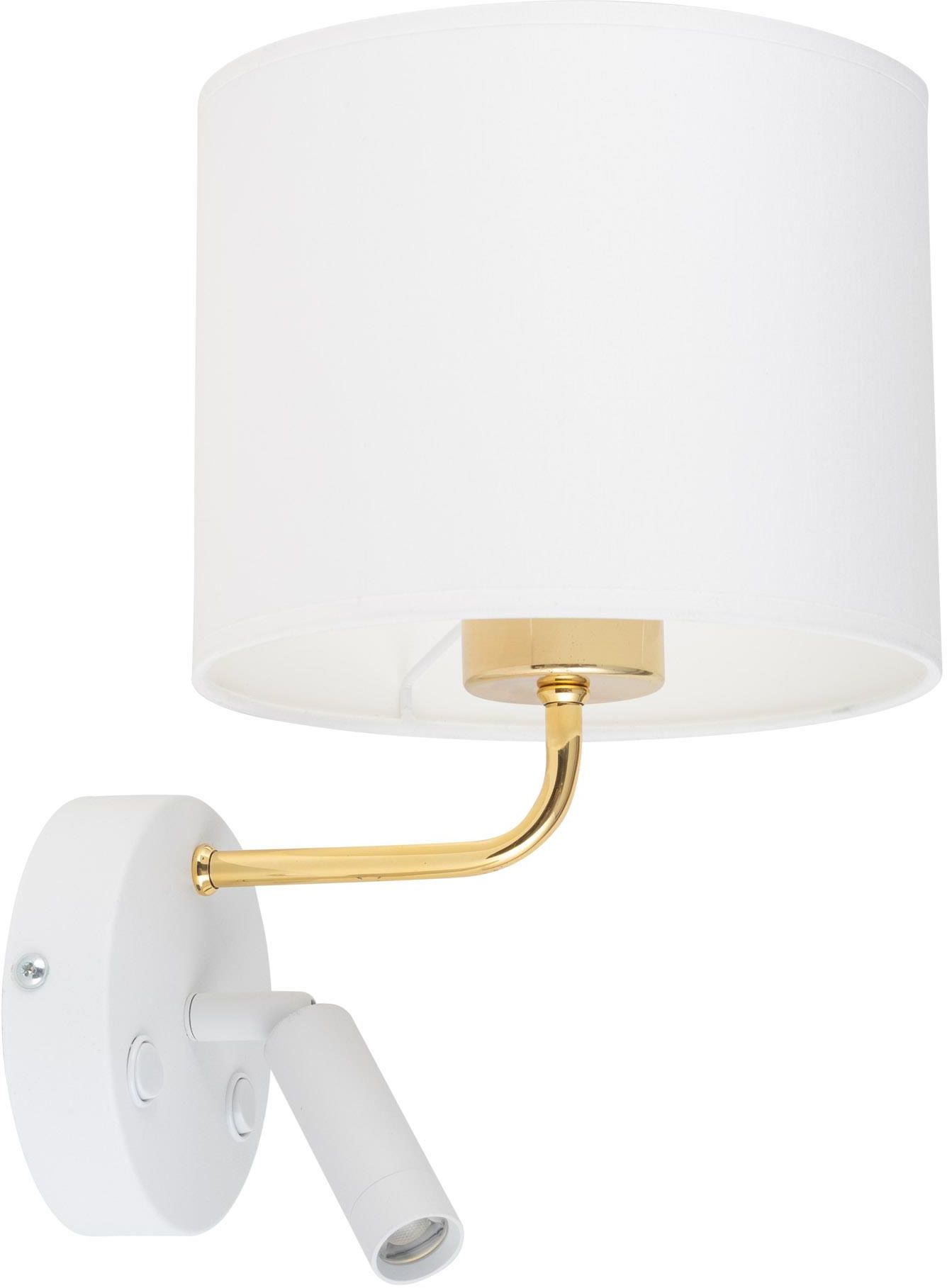 TK Lighting Richi lampă de perete 2x60 W alb-auriu 1370