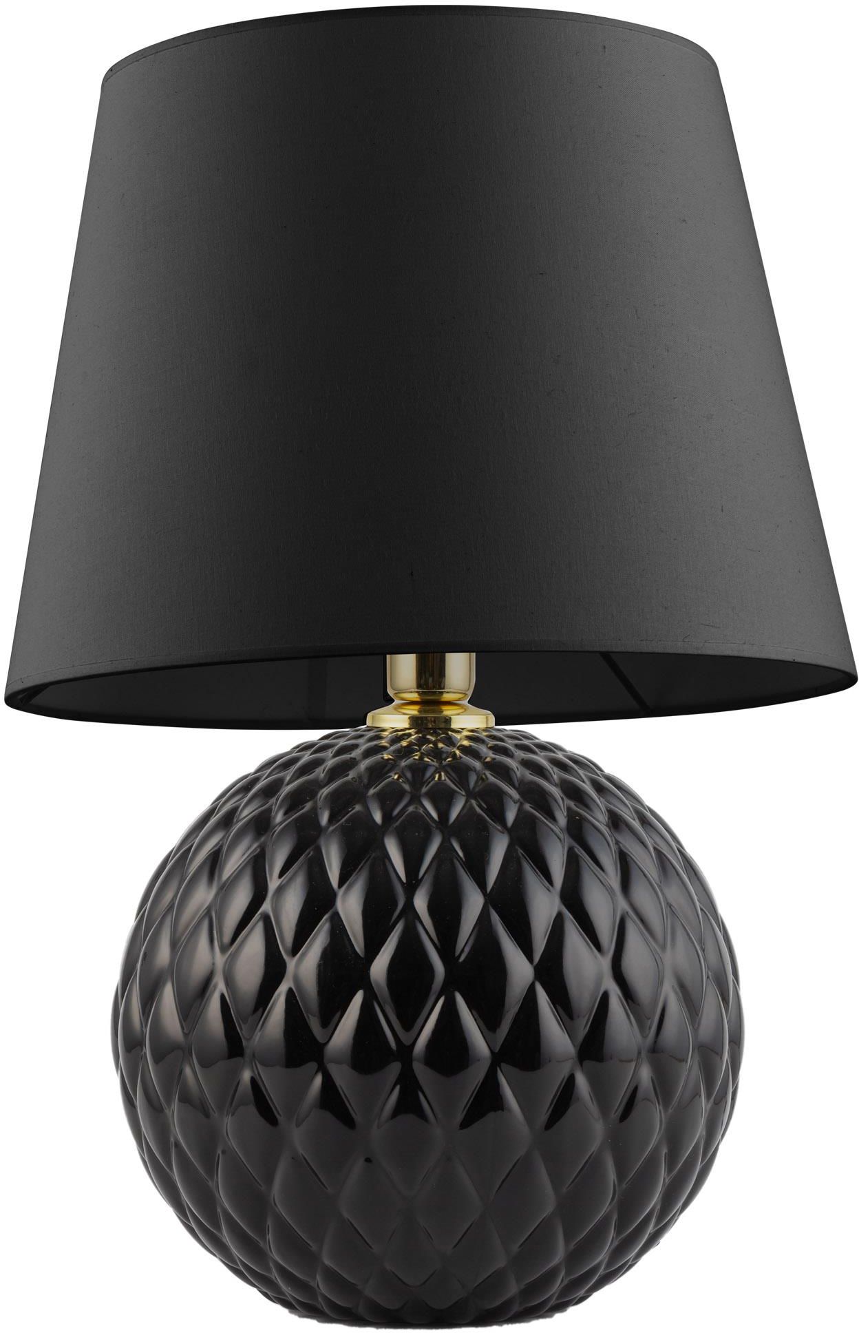 TK Lighting Santana veioză 1x15 W negru-auriu 5590