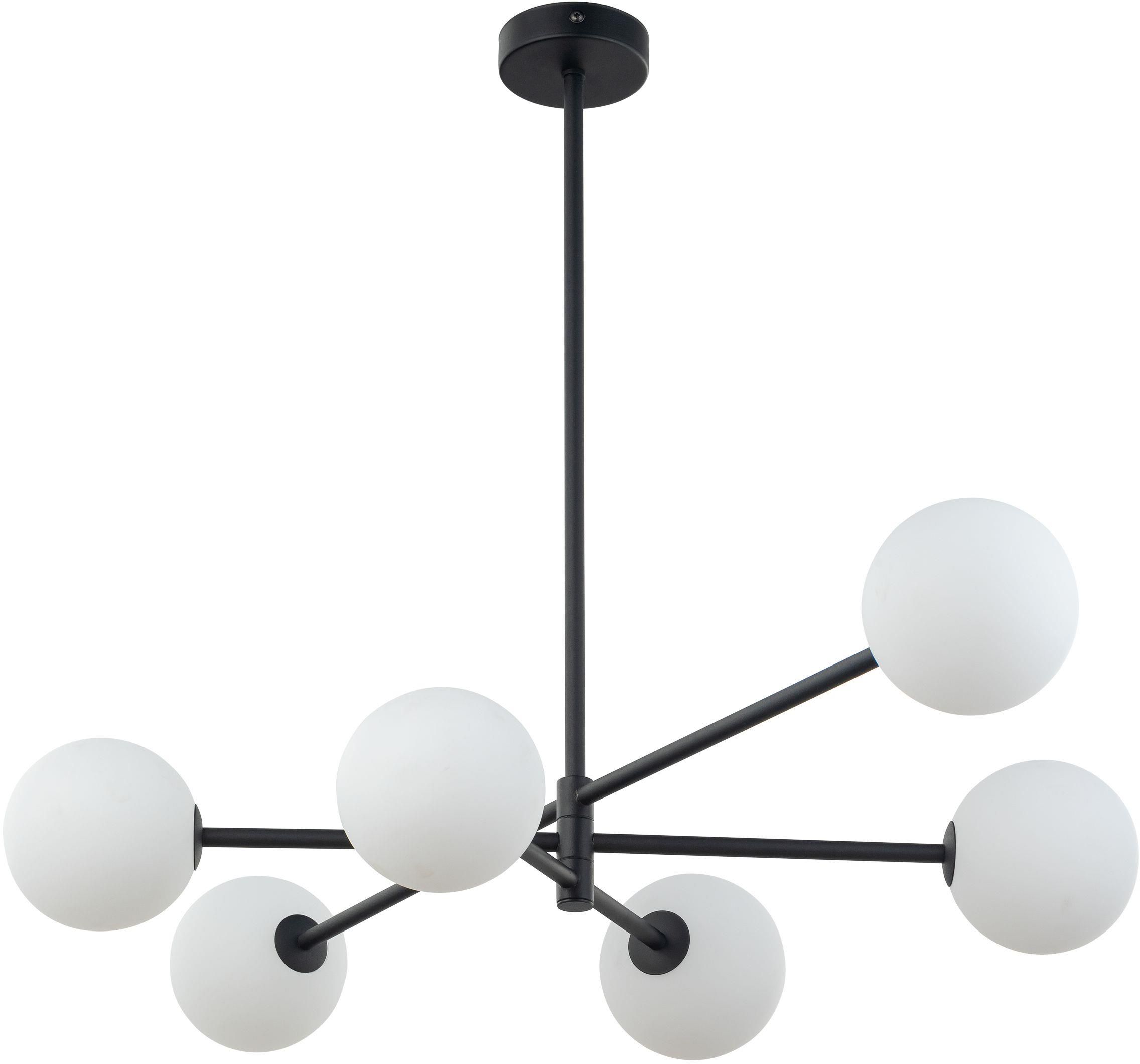 TK Lighting Sarius lampă de tavan 6x6 W alb-negru 4732