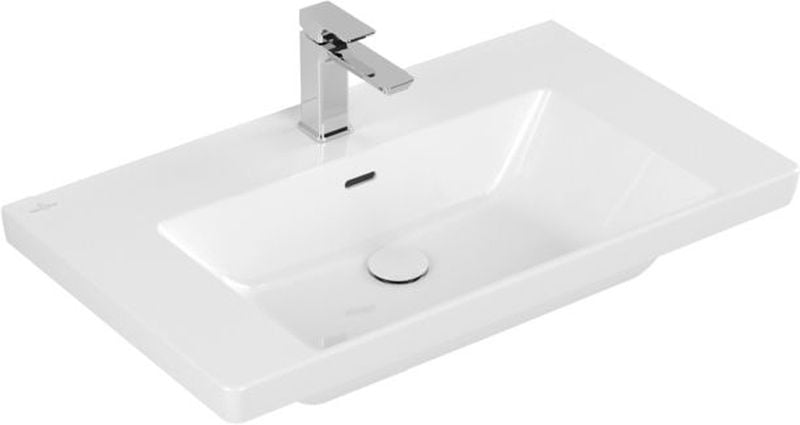 Villeroy & Boch Subway 3.0 lavoar 80x47 cm dreptunghiular clasică-mobilier alb 4A7080R1