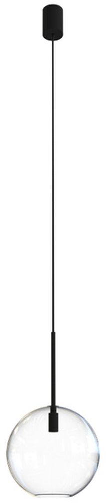 Nowodvorski Lighting Sphere lampă suspendată 1x40 W negru-transparent 7848