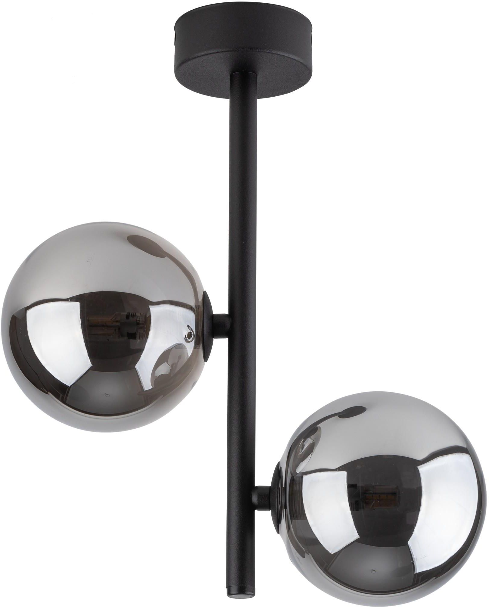TK Lighting Estera lampă de tavan 2x6 W negru-fumuriu 6706