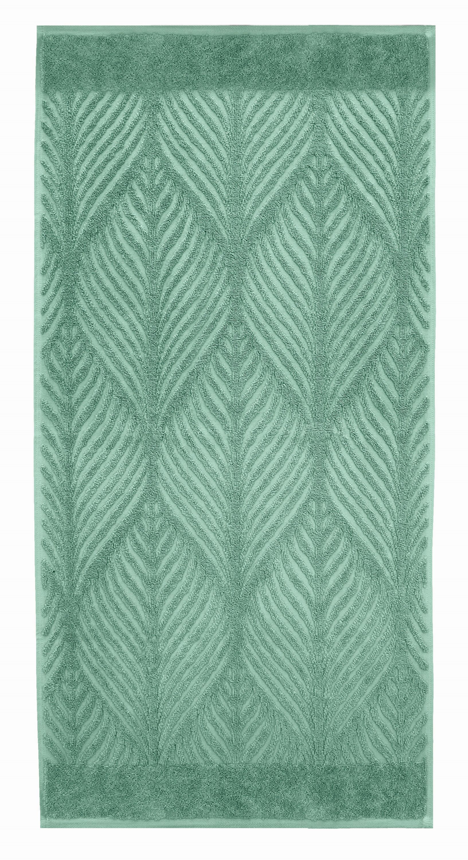 Kleine Wolke Leaf prosop 140x70 cm bumbac verde 3027685226