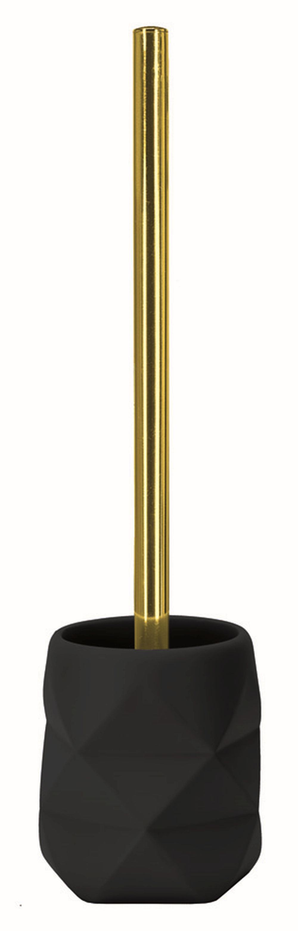 Kleine Wolke Golden Crackle perie de toaletă stativ negru-auriu 8431926856