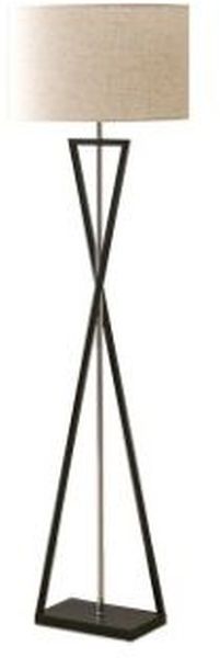 Abigali Sand Glass lampă de podea 1x40 W negru-bej FSG-W-E27