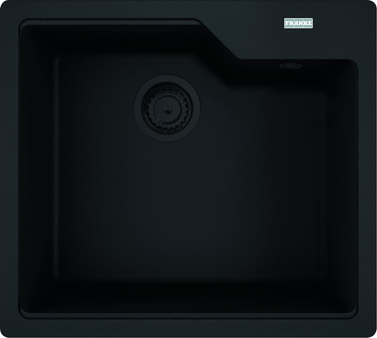 Franke Urban chiuvetă din granit 56x50 cm negru 114.0697.754