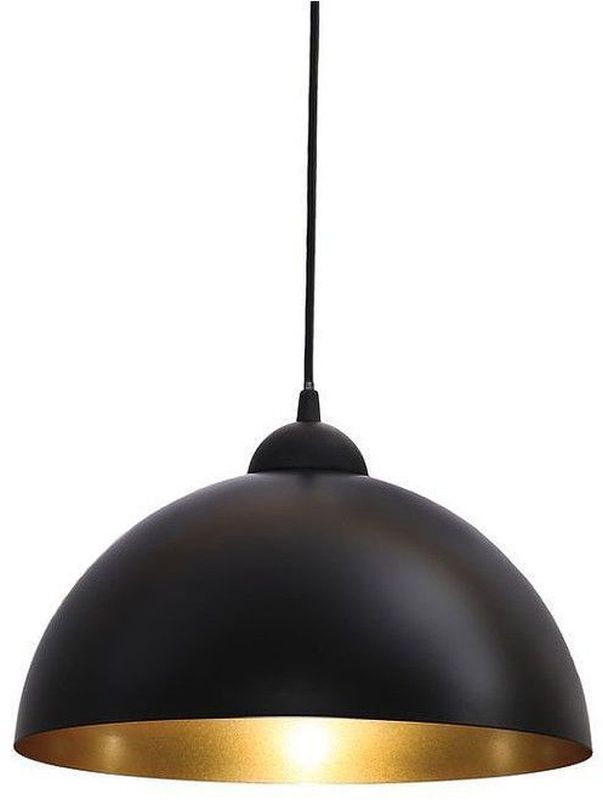 Abigali Round lampă suspendată 1x40 W negru-auriu CHFB-E27