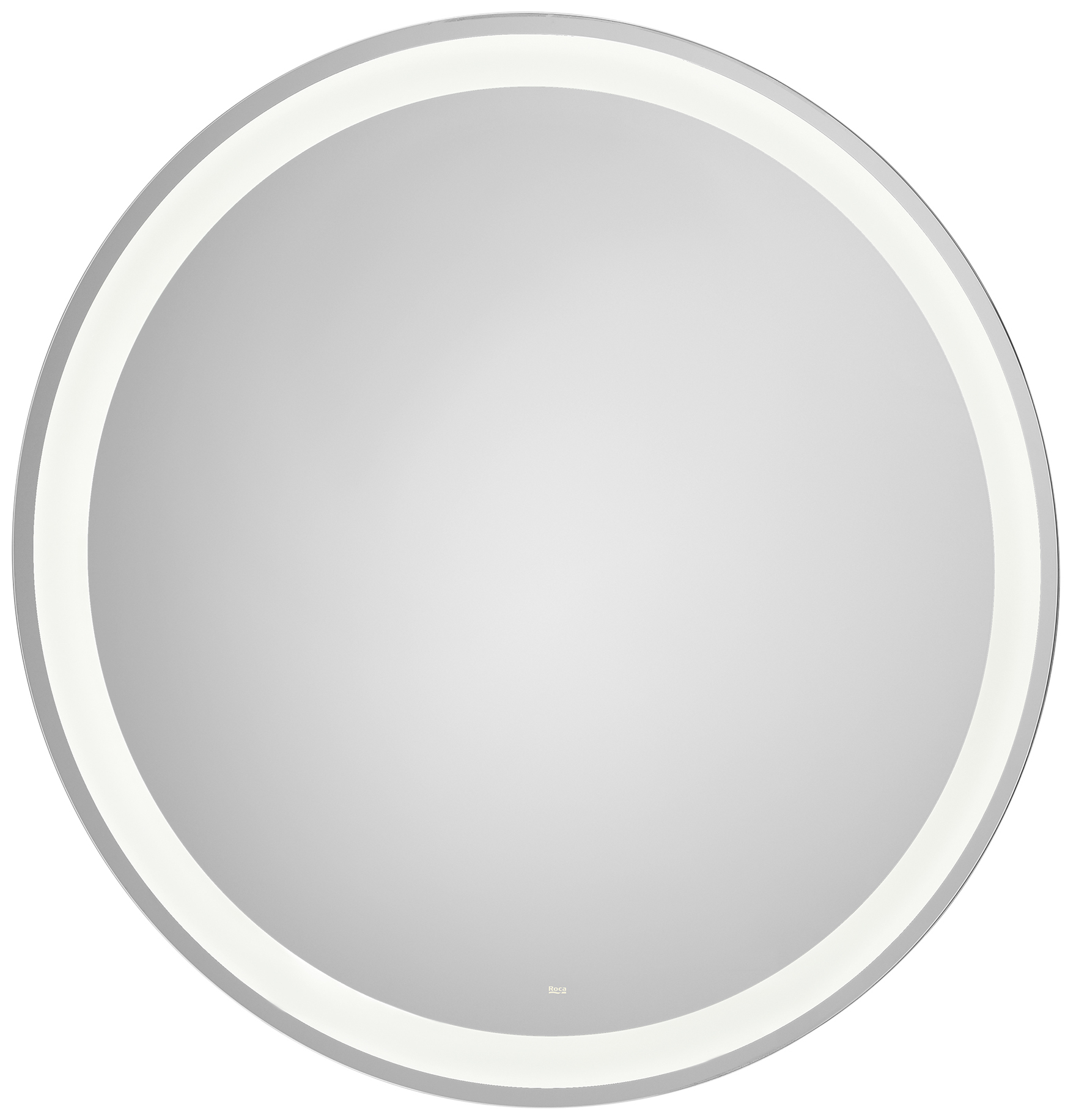 Roca Iridia oglindă 100x100 cm rotund cu iluminare cu covoraș de încălzire crom A812338000