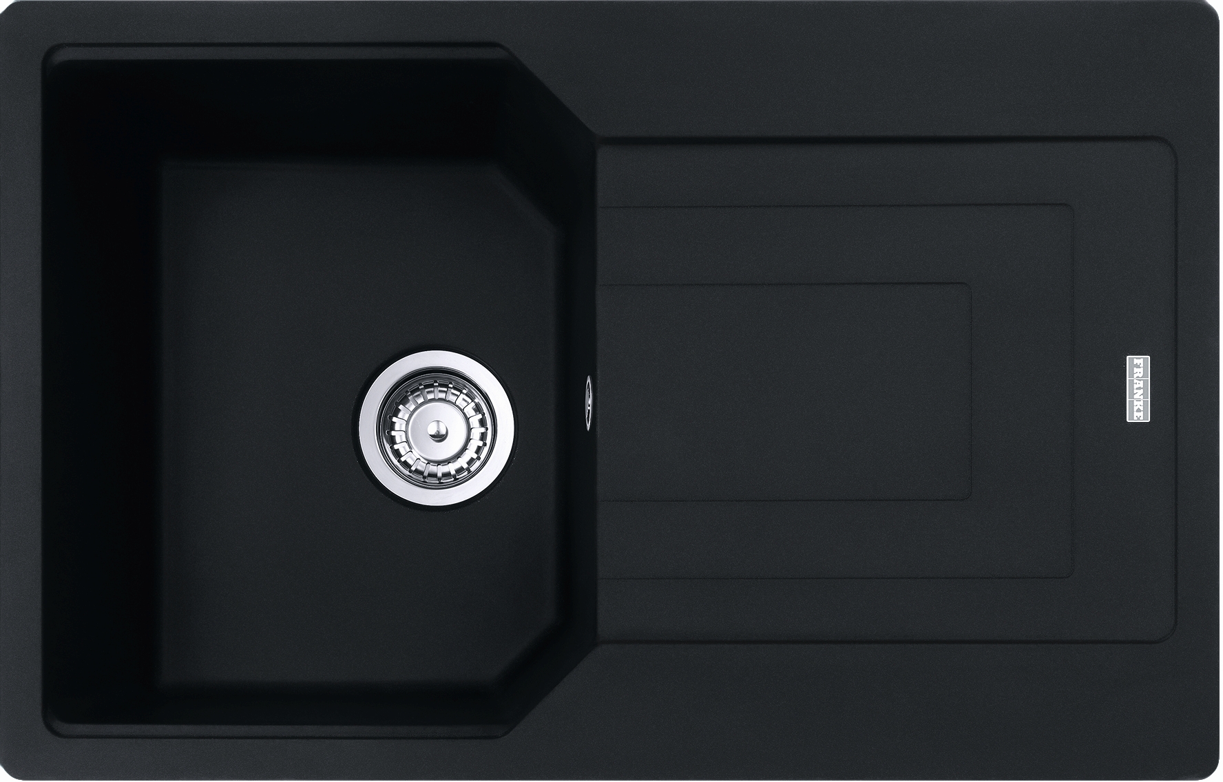 Franke Urban chiuvetă din granit 78x50 cm negru 114.0687.275