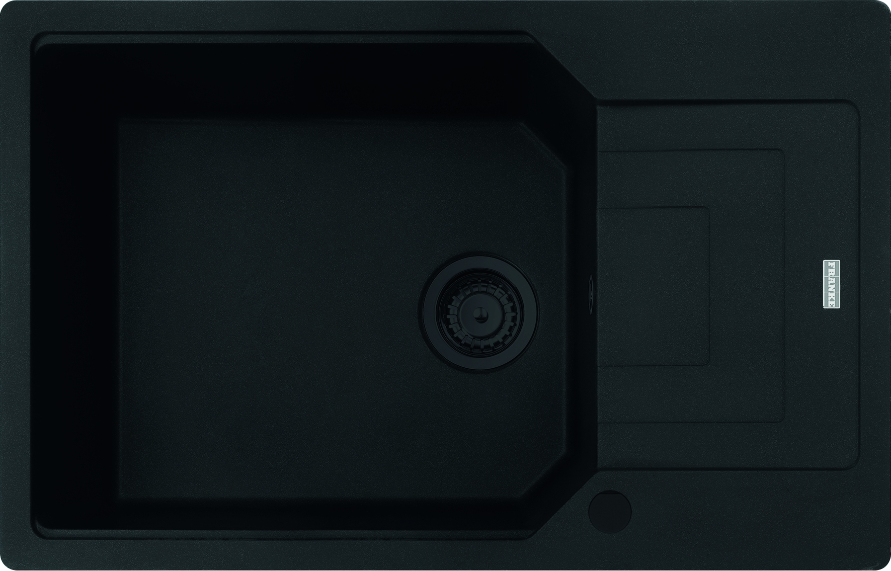 Franke Urban chiuvetă din granit 78x50 cm negru 114.0697.751