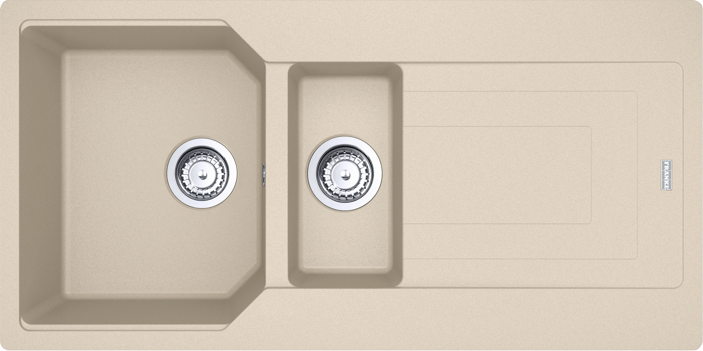 Franke Urban chiuvetă din granit 100x50 cm bej 114.0687.304