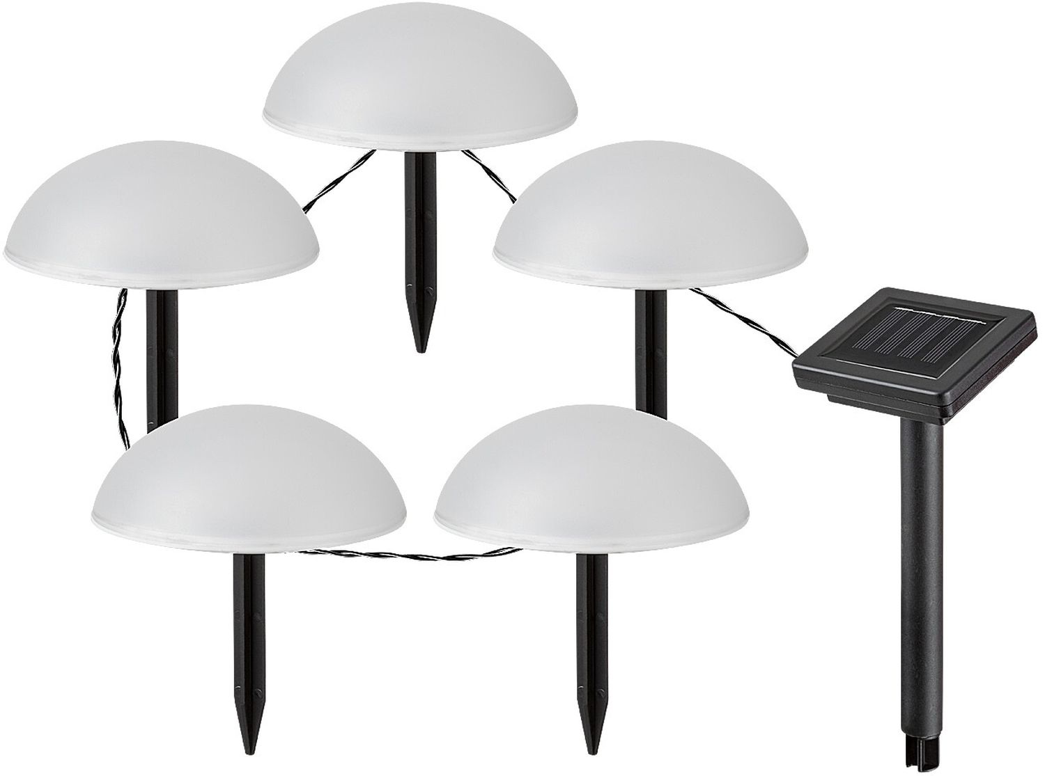 Rabalux Treppio lampă de sol 5x1 W alb-negru 77008