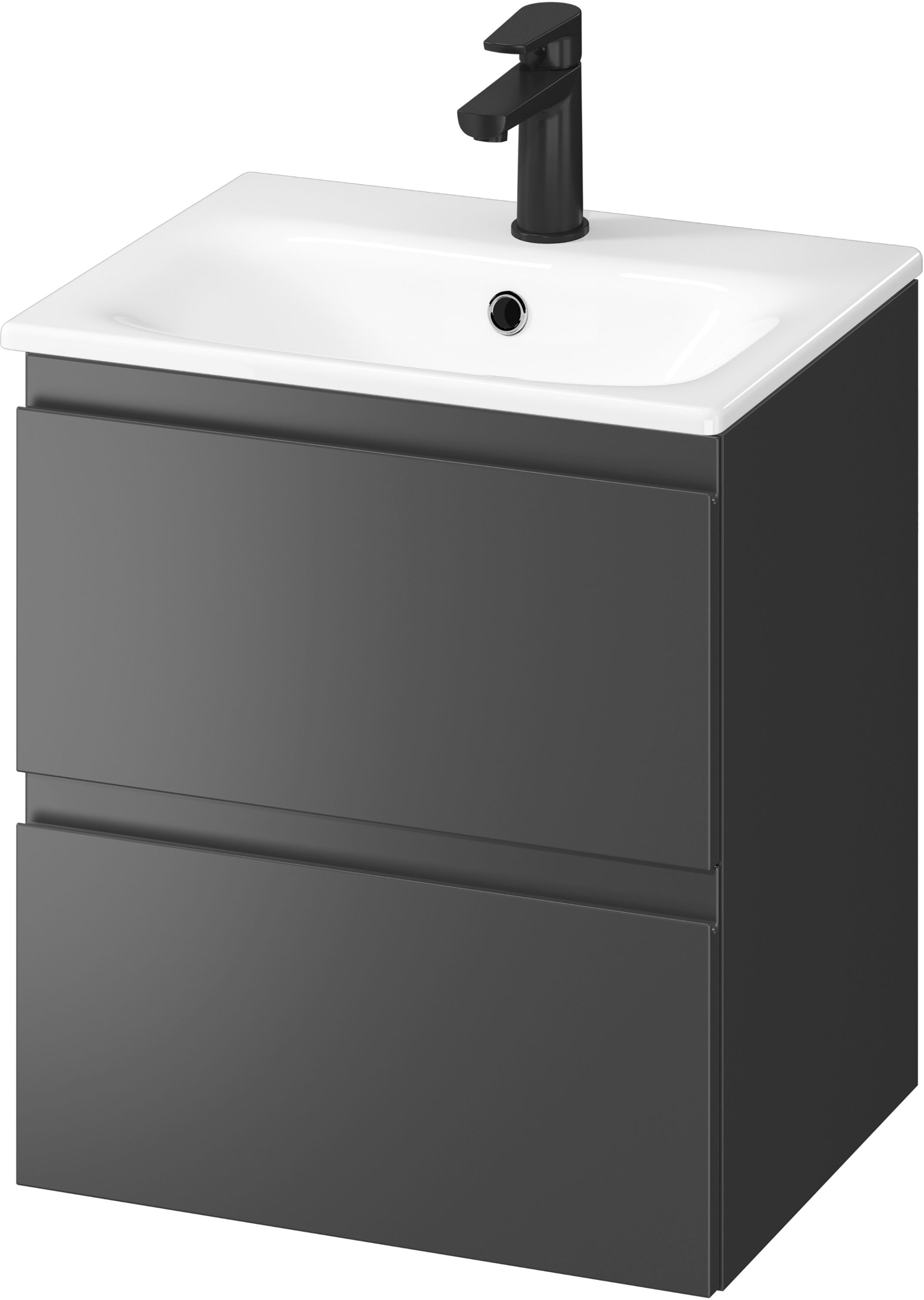Cersanit Moduo lavoar cu dulap 49.4 cm antracit S801-471-DSM