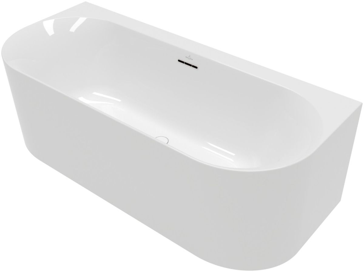 Villeroy & Boch Loop & Friends cadă de perete 180x80 cm ovală alb UBA180LOF9CS00V-01