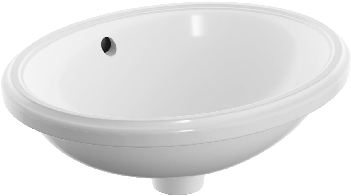 Geberit Variform lavoar 42x33 cm oval sub blat alb 500.748.01.2