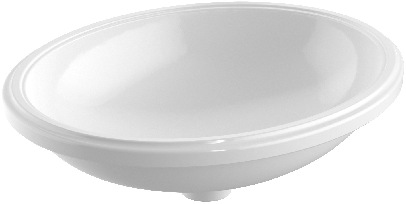 Geberit Variform lavoar 50x40 cm ovale sub blat alb 500.755.00.2