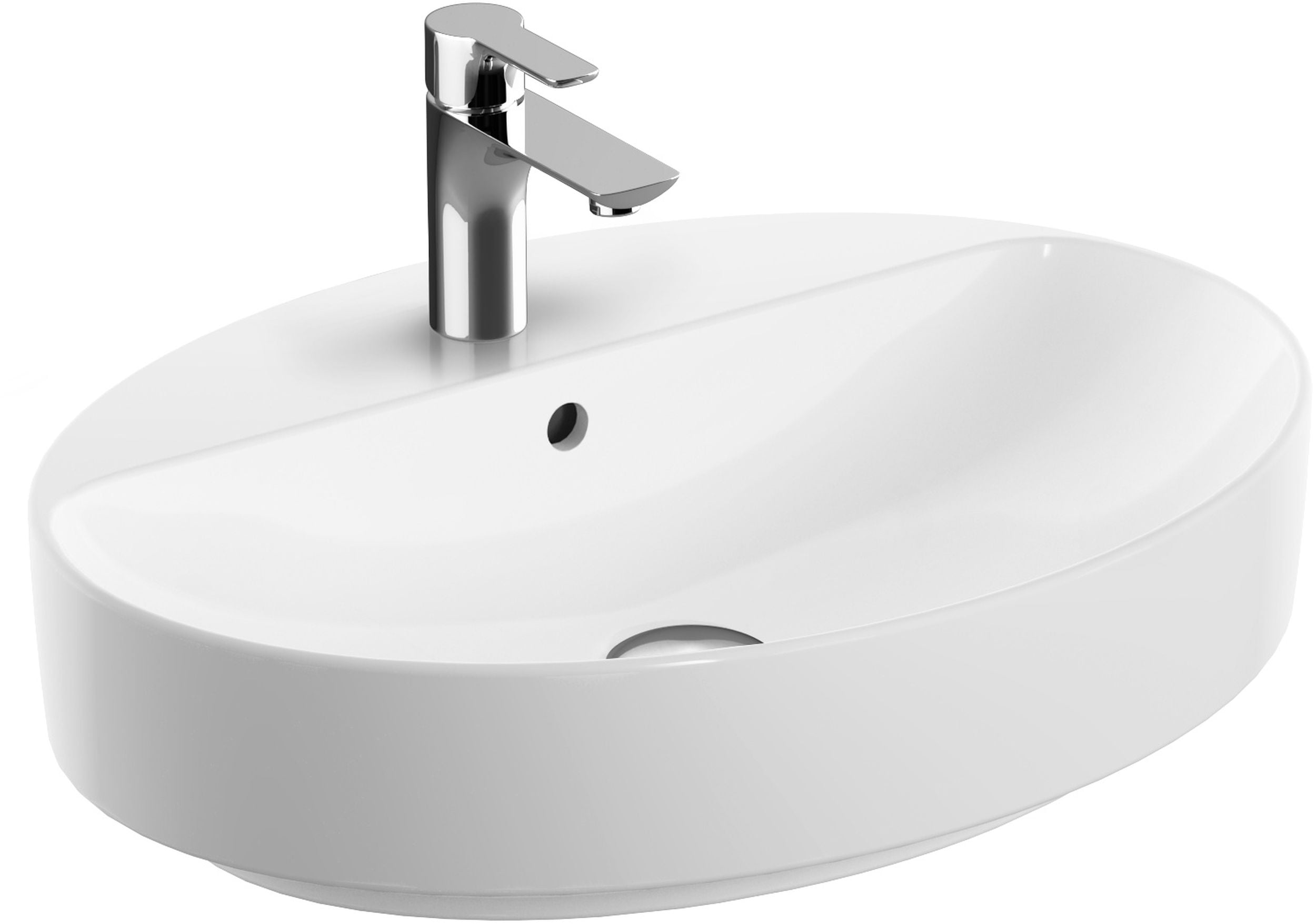 Geberit Variform lavoar 60x45 cm ovale mobilier-de blat alb 500.772.01.2
