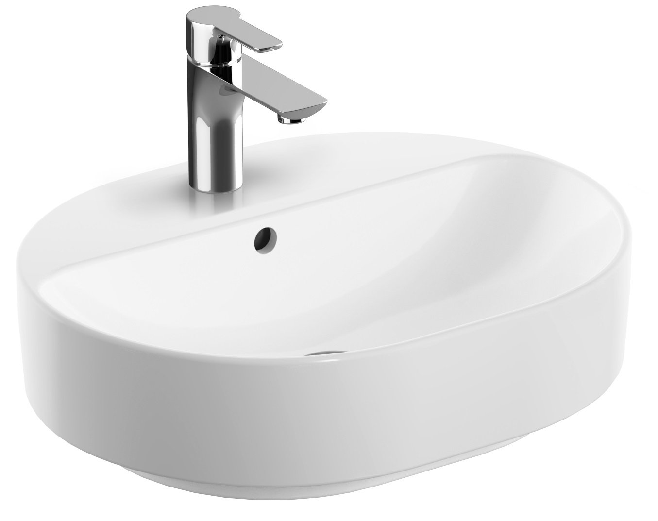 Geberit Variform lavoar 50x40 cm ovale de blat alb 500.775.01.2