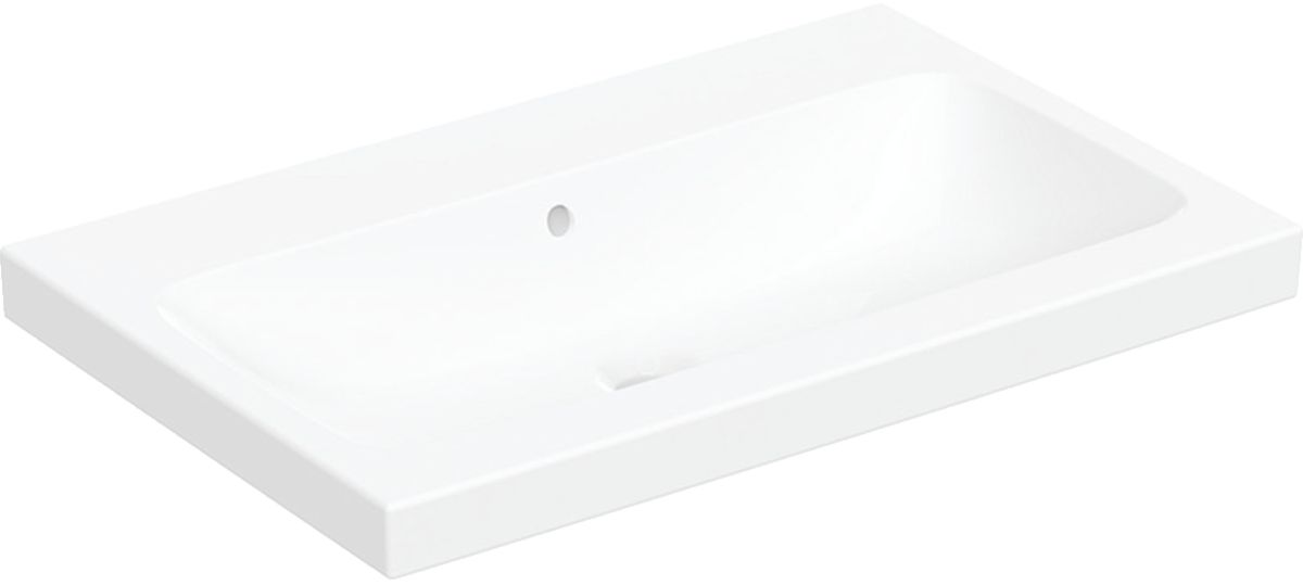 Geberit iCon lavoar 75x48 cm dreptunghiular de blat alb 501.848.00.4