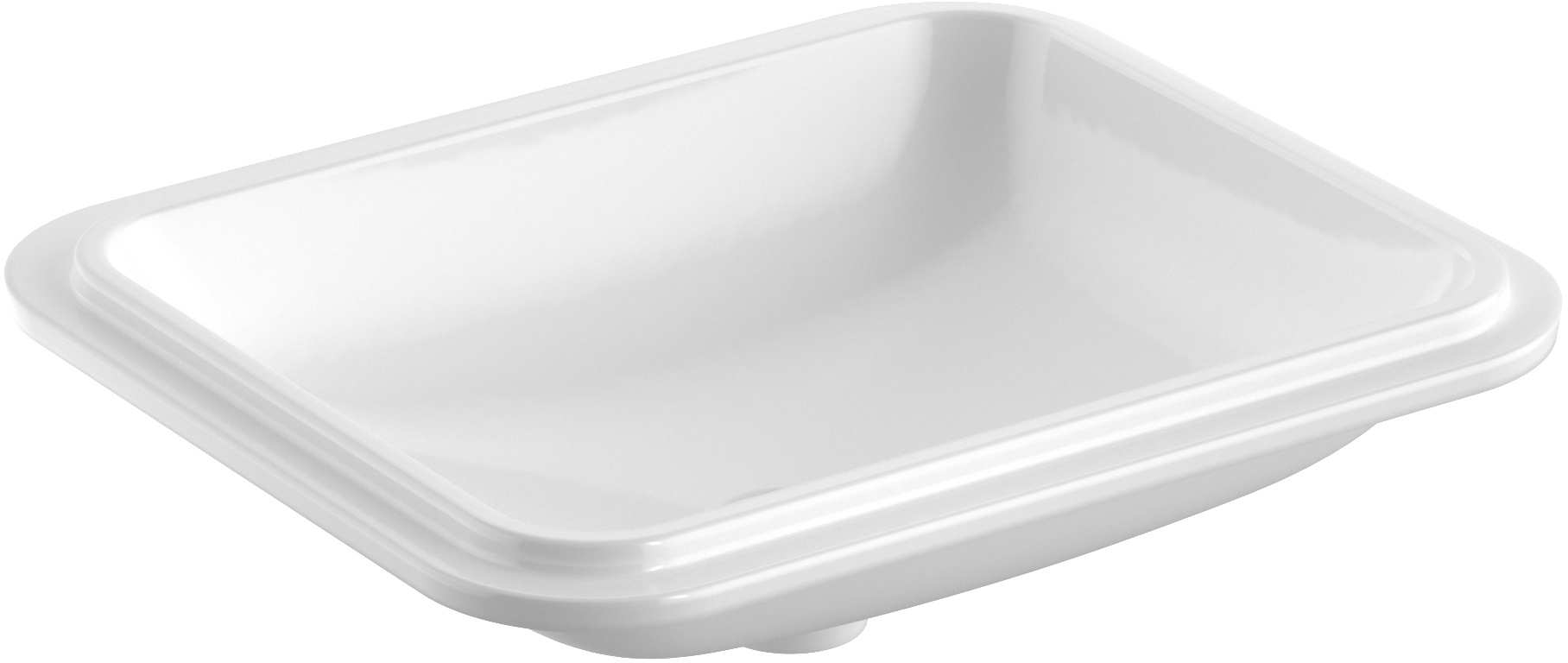 Geberit Variform lavoar 50x40 cm dreptunghiular sub blat alb 500.767.00.2