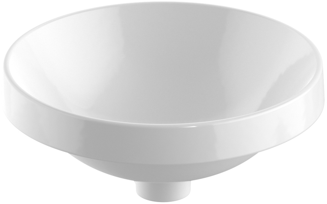 Geberit Variform lavoar 40x40 cm rotund încastrat alb 500.703.00.2