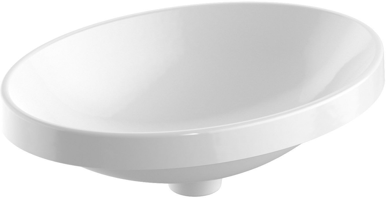 Geberit Variform lavoar 55x40 cm ovale încastrat alb 500.718.00.2