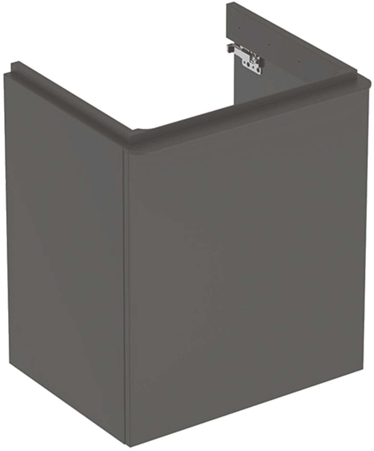 Geberit Smyle Square dulap 53.6x43.3x61.7 cm sub chiuveta pe perete negru 500.366.JK.1