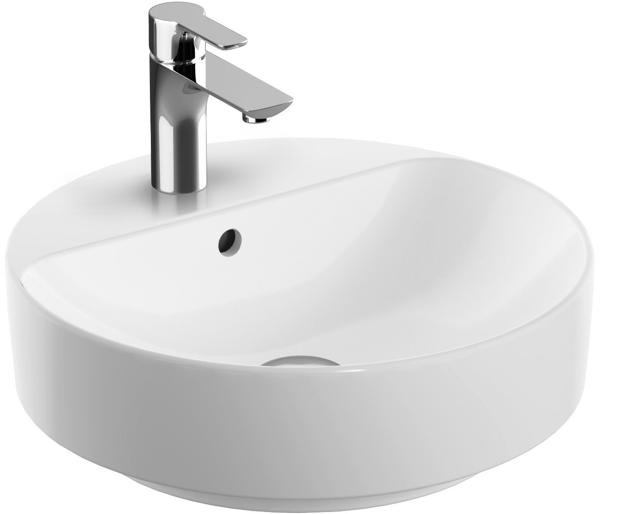 Geberit Variform lavoar 45x45 cm rotund de blat alb 500.769.00.2