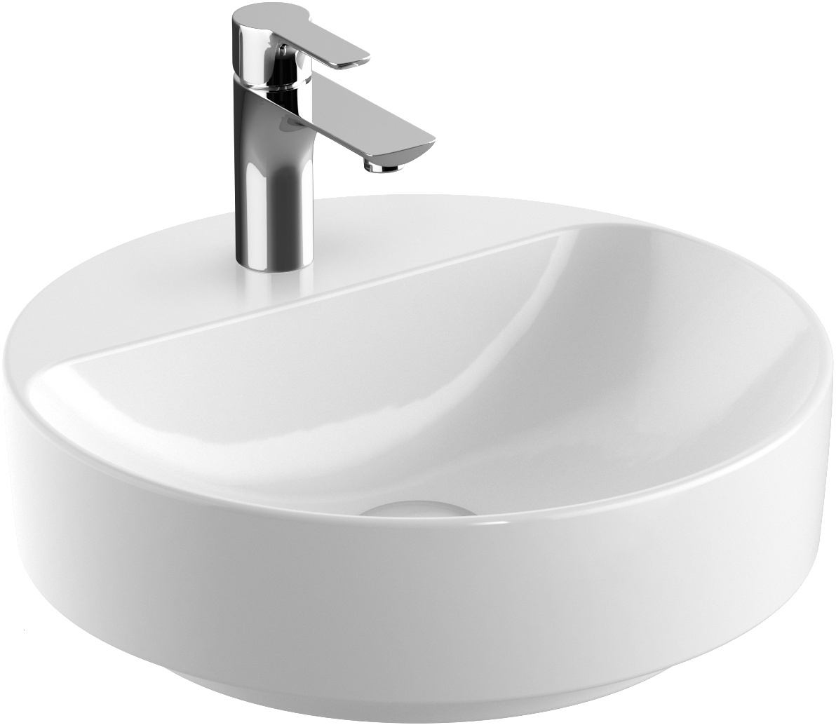 Geberit Variform lavoar 45x45 cm rotund de blat alb 500.770.00.2