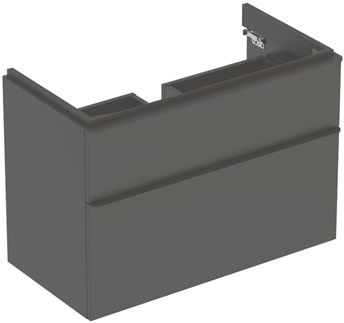 Geberit Smyle Square dulap 88.4x47x61.7 cm dulap atârnat sub chiuvetă negru 500.354.JK.1