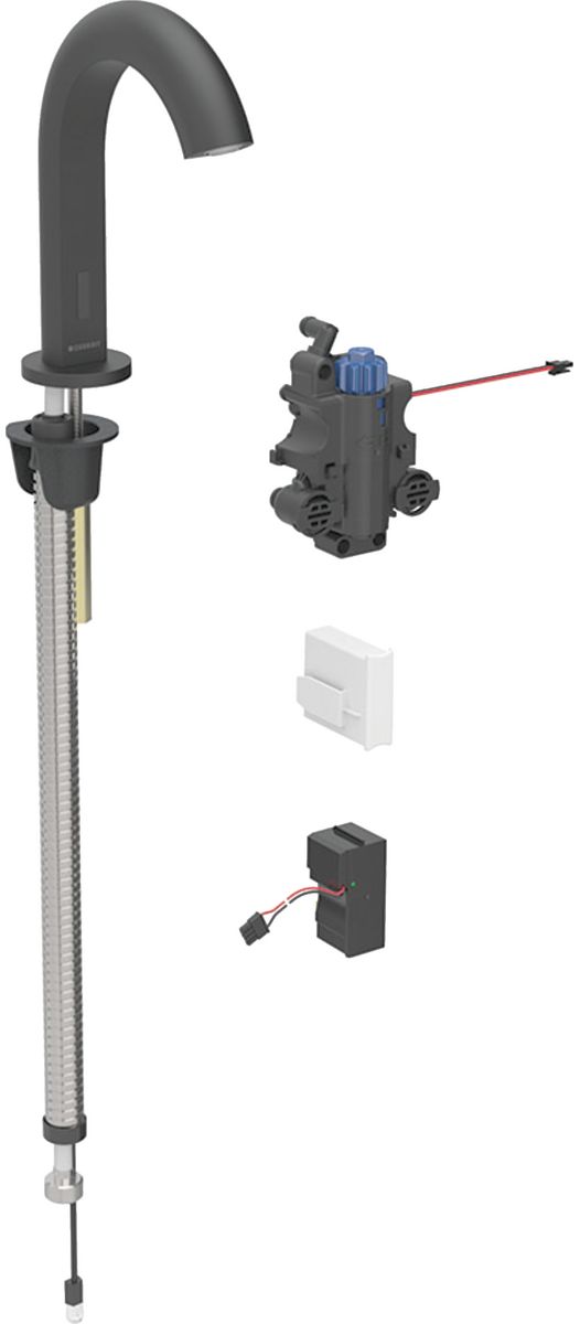 Geberit Piave baterie lavoar stativ electrică negru 115.891.SN.6
