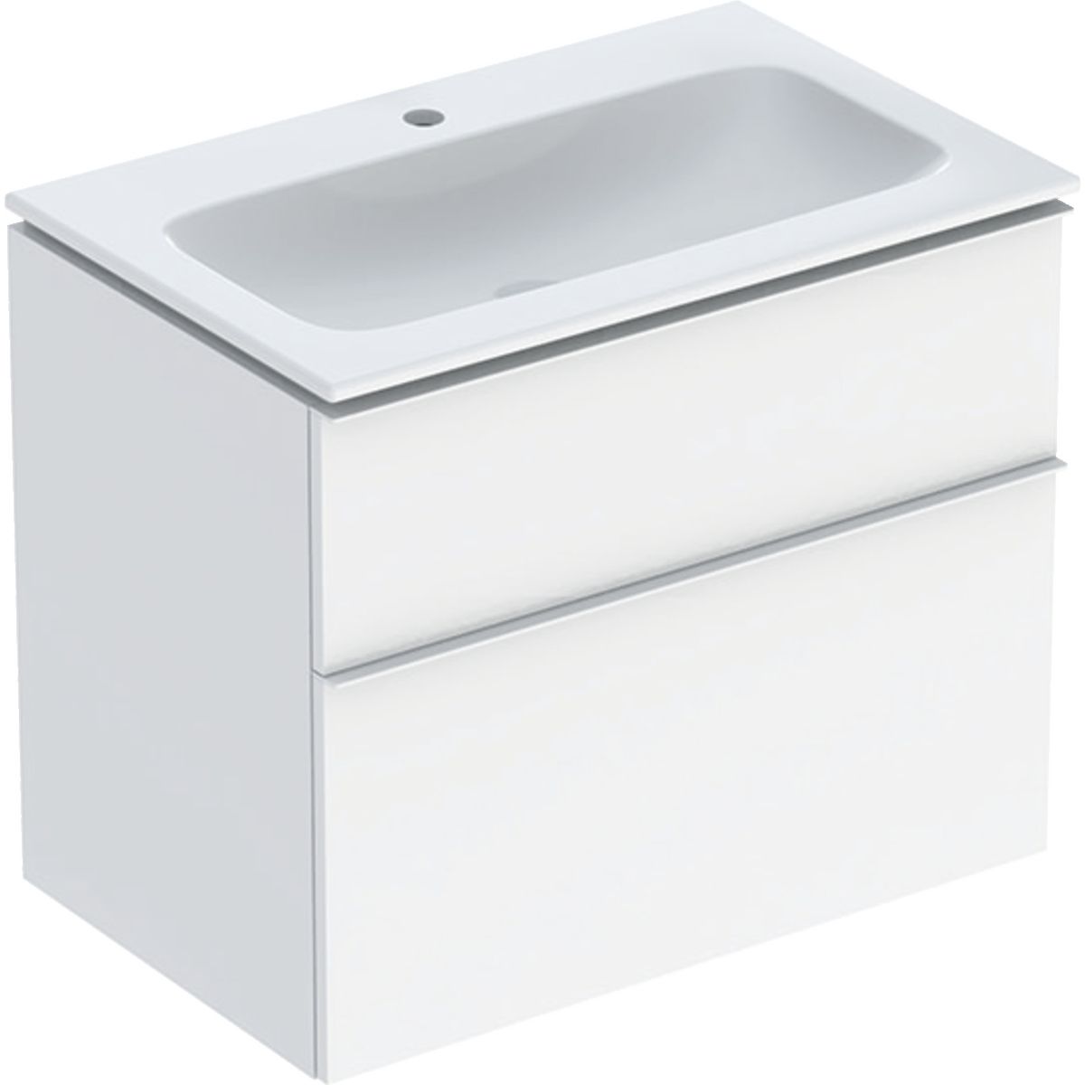 Geberit iCon lavoar cu dulap 75 cm alb 502.332.01.1