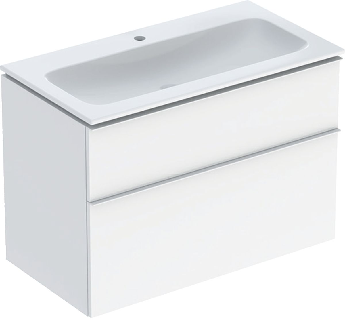 Geberit iCon lavoar cu dulap 90 cm alb 502.333.01.1