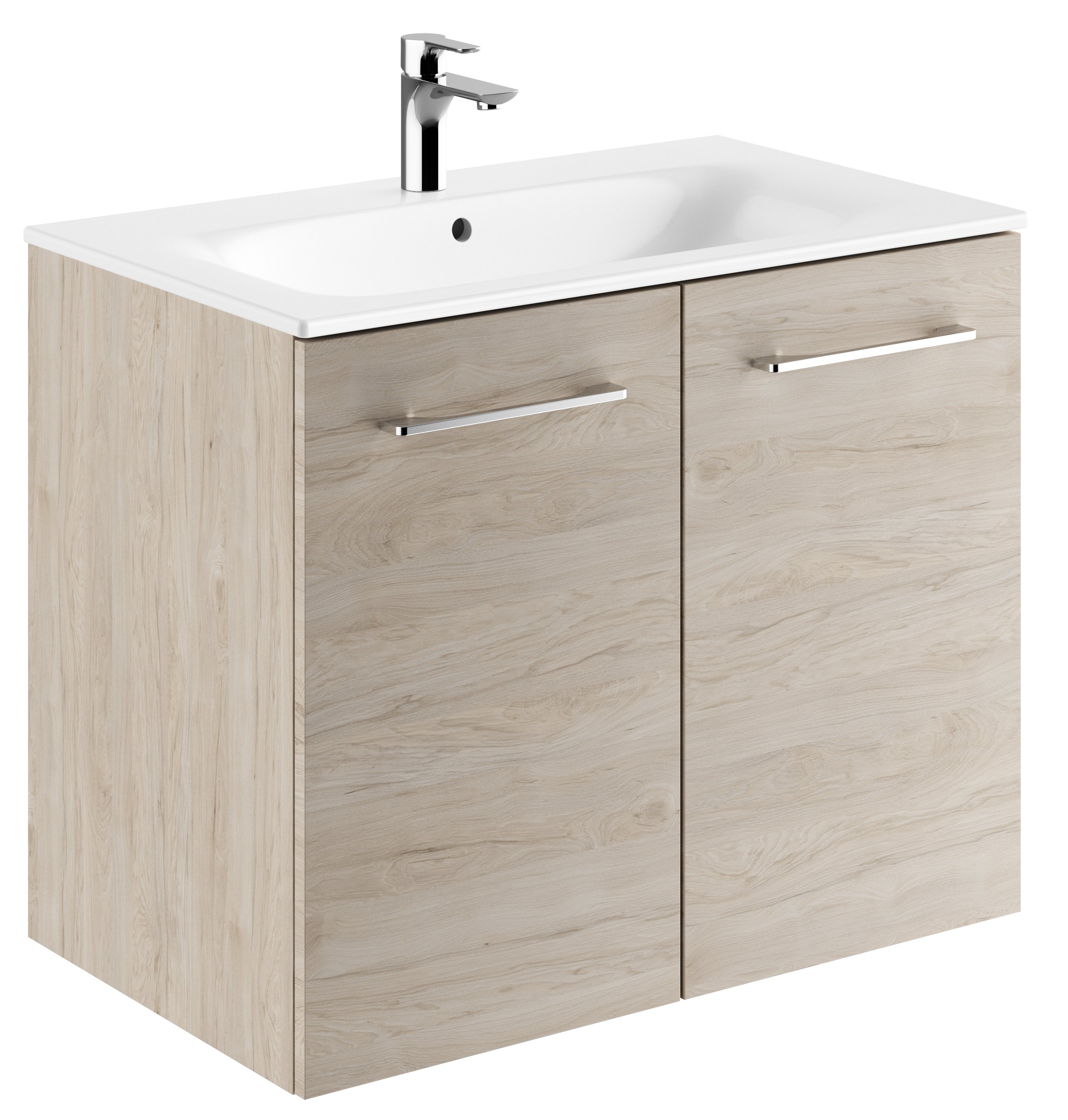 Geberit Selnova Square lavoar cu dulap 80 cm nucă 501.259.00.1