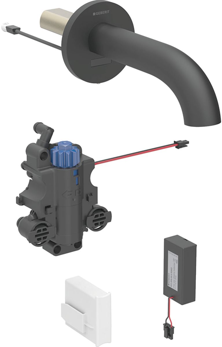Geberit Piave baterie lavoar ascuns cu termostat electrică negru 116.288.14.1