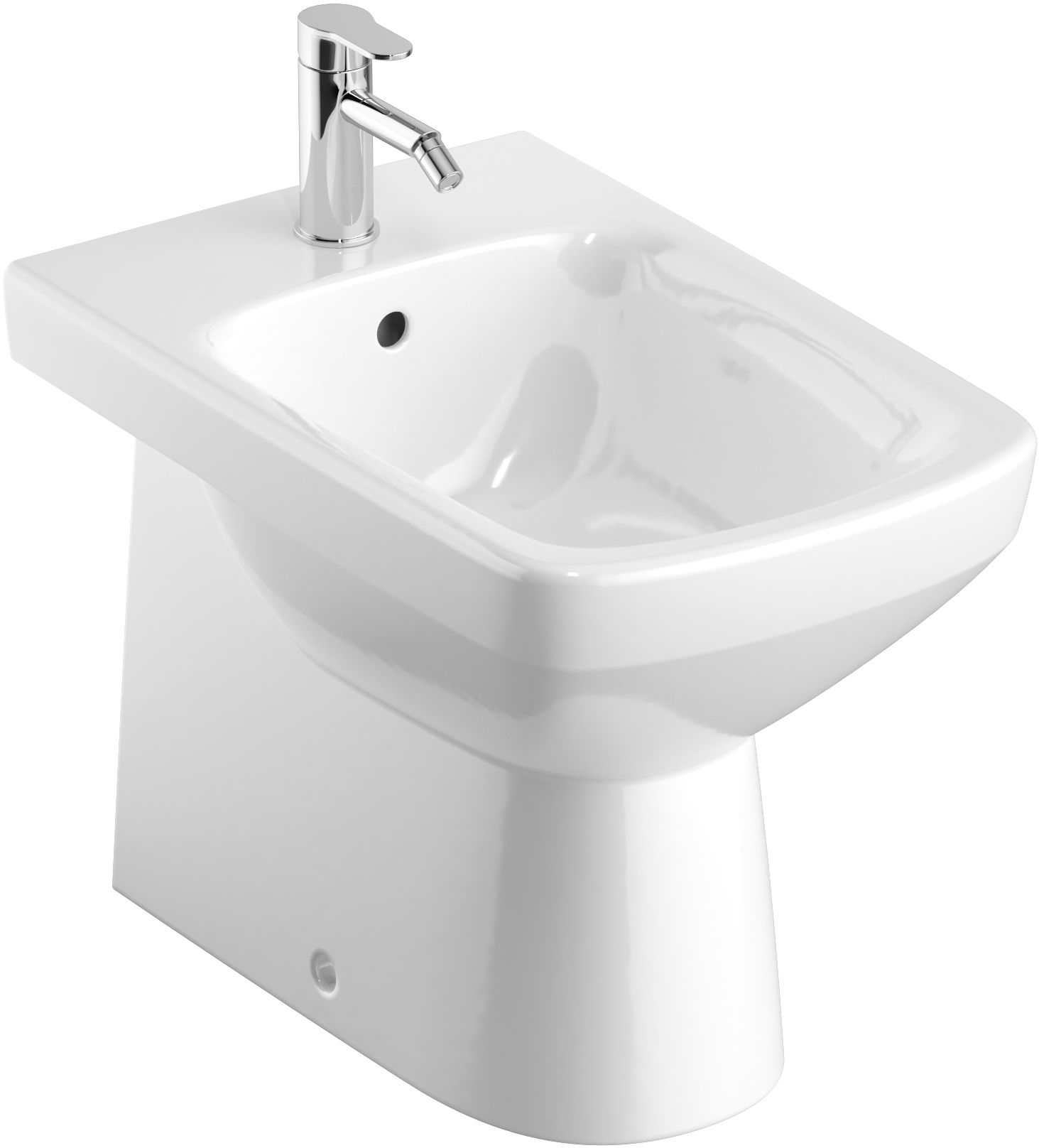 Geberit Selnova Square bideu stativ alb 500.483.01.7