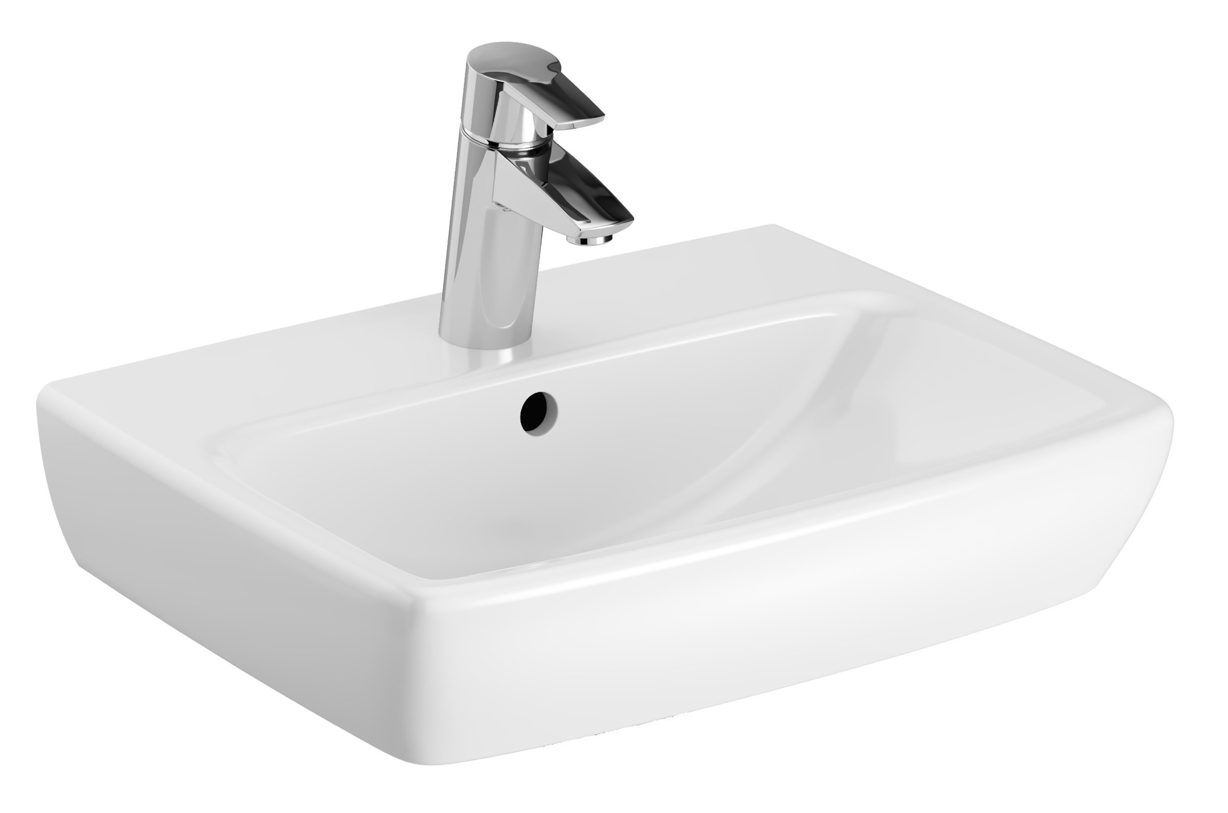 Geberit Selnova Square lavoar 45x35 cm dreptunghiular clasică-de blat alb 500.322.01.7