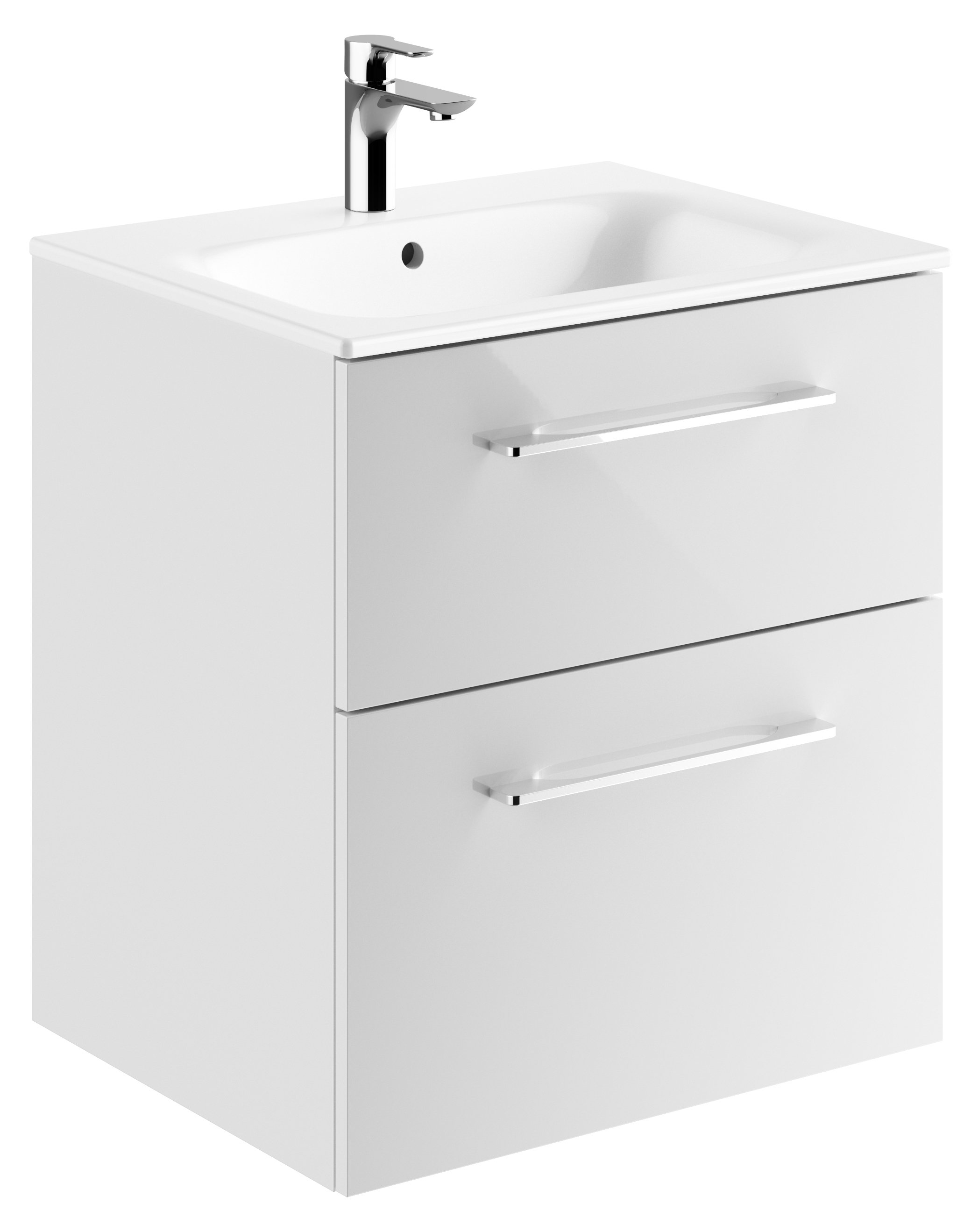 Geberit Selnova Square lavoar cu dulap 60 cm alb 501.236.00.1