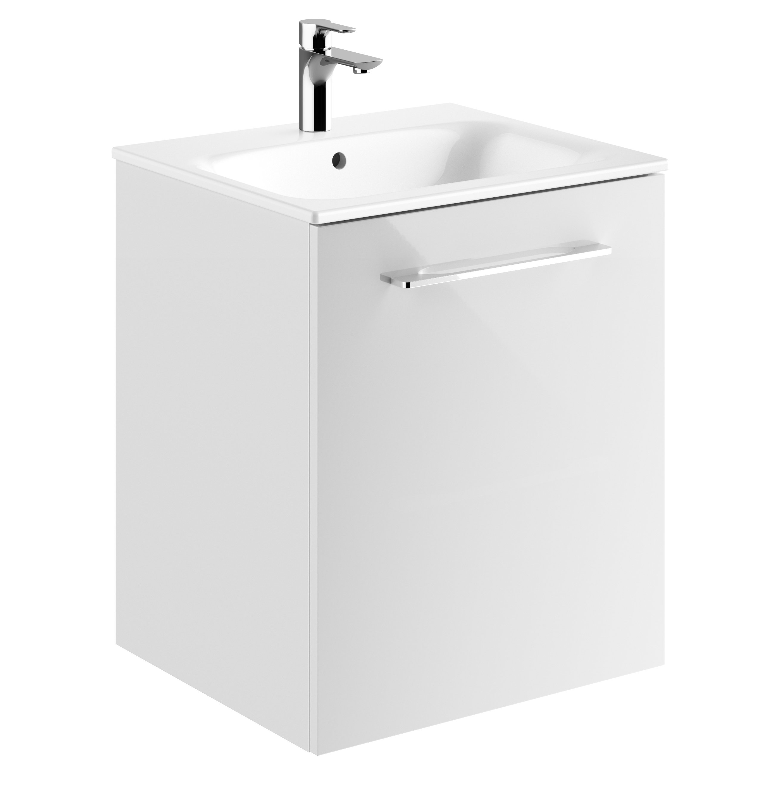 Geberit Selnova Square lavoar cu dulap 55 cm alb 501.248.00.1