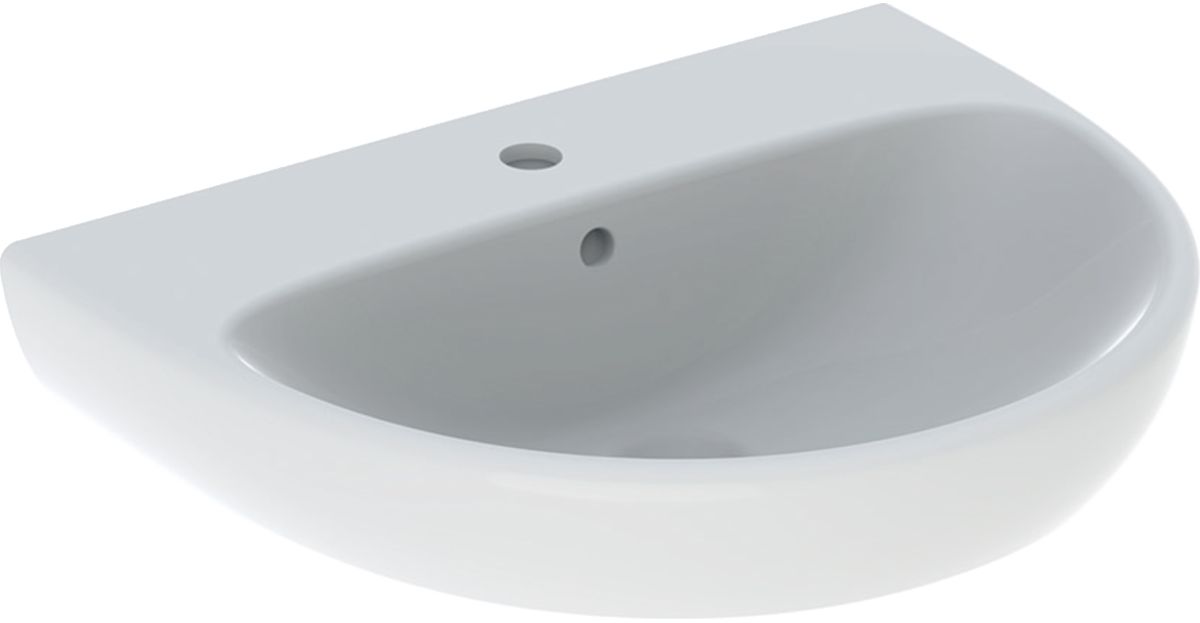 Geberit Selnova lavoar 60x48 cm semicircular clasică alb 500.305.01.7