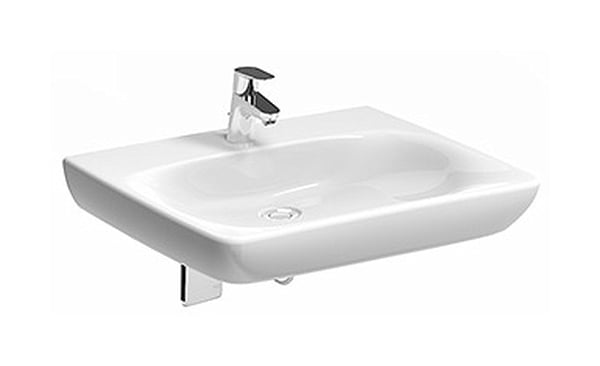 Geberit Selnova Comfort lavoar 65.5x55 cm dreptunghiular clasică pentru persoane cu dizabilități alb 500.188.01.7