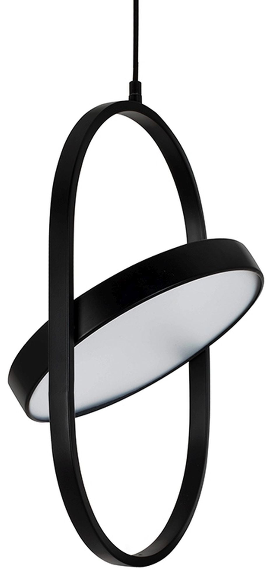 Moosee Spinner lampă suspendată 1x19 W negru-lapte MSE010100315