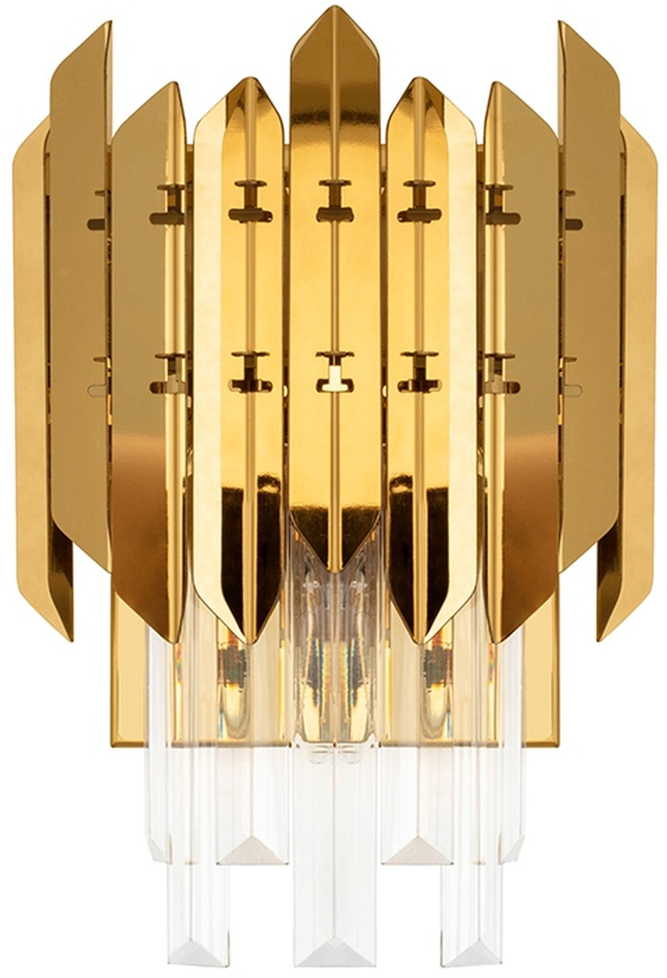 Moosee Majestic lampă de perete 1x40 W transparent-auriu MSE010100365