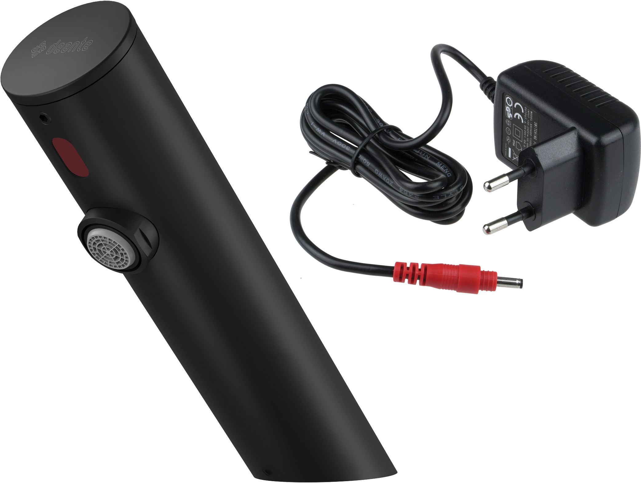 Deante Sense baterie lavoar stativ electrică negru BQR_N28V