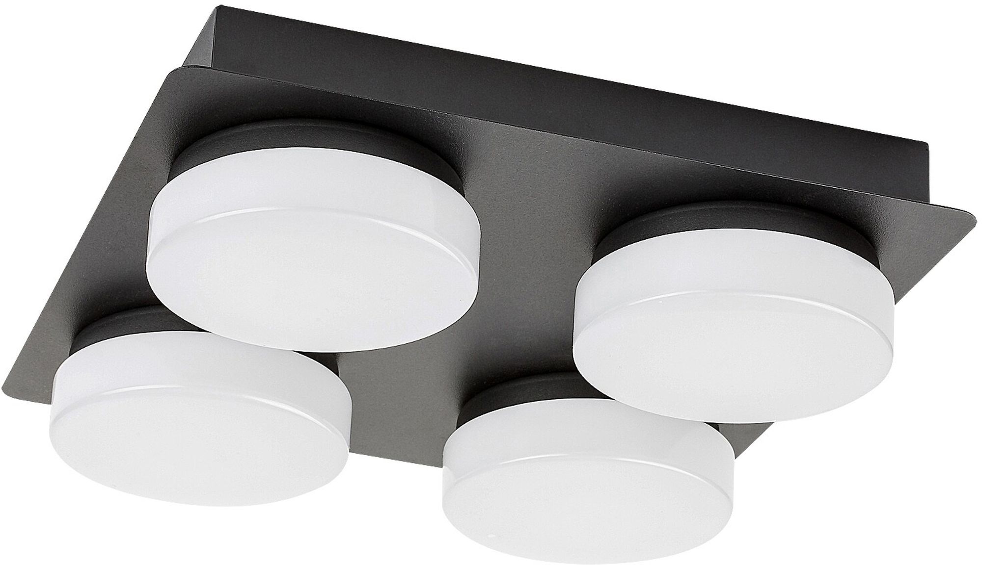 Rabalux Attichus lampă de tavan 4x21 W alb-negru 75004