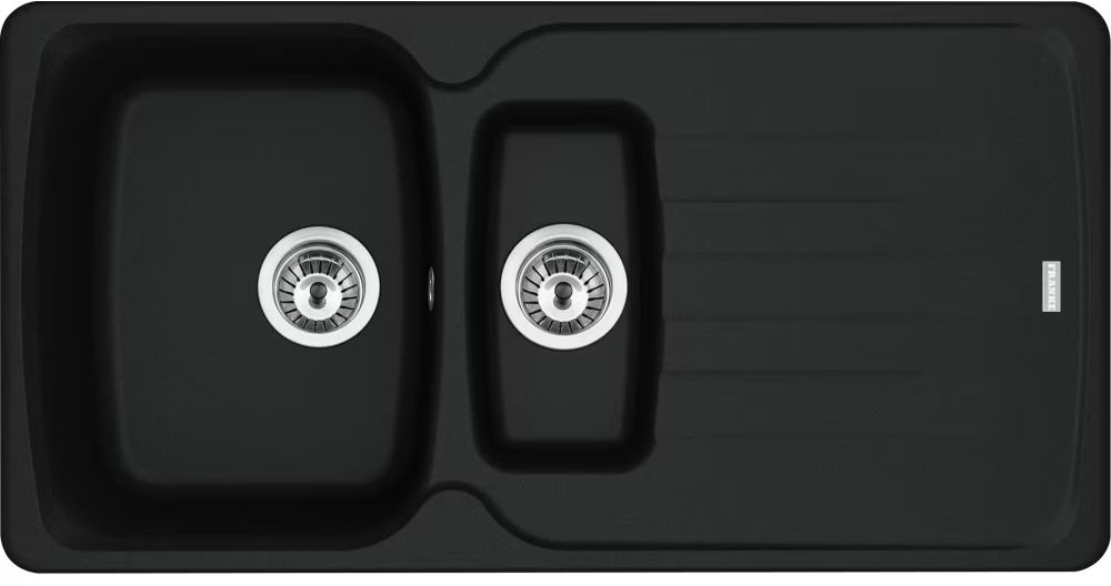 Franke Antea chiuvetă din granit 97x50 cm negru 114.0676.236